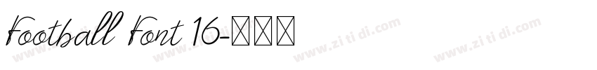 Football Font 16字体转换
